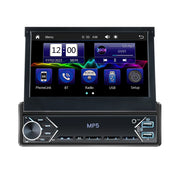 New Carplay Android Auto 1Din 7'' Retractable Universal Car Stereo Radio TouchScreen MP5 Player Intelligent Vehicle System BT FM
