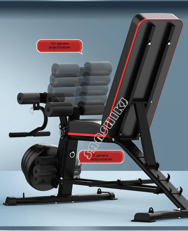 New Upgraded Multi-function Weightlifting Bench, Home Abdominal Waist Fitness Bench, Dumbbell Training Auxiliary Stool