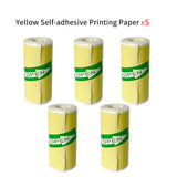 Mini Portable Printer Thermal Paper HD 57*25mm Universal Self-adhesive Roll Paper Label Sticker For Phone Printing Picture Photo UpTrend Deals