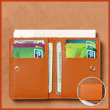 Slim PU Leather Wallet, Ultra-Thin Card Holder for Men and Women