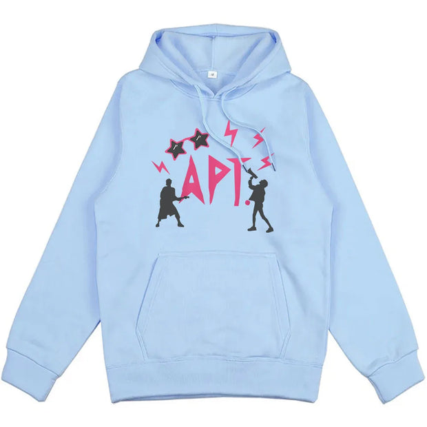 Winter Men/Women Clothes APT ROSÉ & Bruno Mars Hoodies Streetwear Unisex Hip Hop Long Sleeve Sweatshirts Harajuku Graphic Hoody