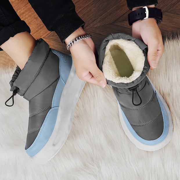 Winter Boots for Men Add Velvet Men's Sneakers Ankle Boots Soft and Comfortable Sports and Leisure Wear-resistant Non-Slip New