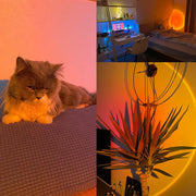 USB LED Sunset Rainbow Projection Lamp