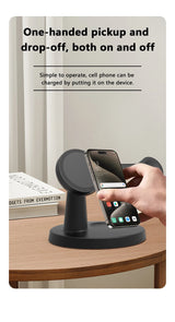 3-in-1 Wireless Charging Station – Fast Charge Phone, Watch & Earbuds