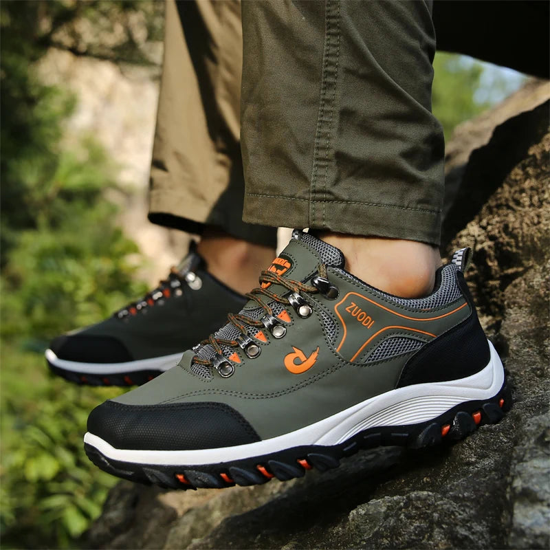 Men's Leather Casual Sneakers – Lightweight for All Seasons