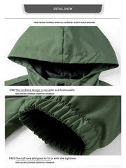 Men's Windproof Jackets stylish New Hooded Sportswear for Autumn and Winter outdoor Tops Sports Running Hiking Outerwear