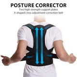 Posture Corrector for Men and Women – Adjustable Full Back Brace, Shoulder Straightener