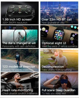 Smart Watch 9 Ultra Gen 2, NFC Bluetooth Call, 2.2-Inch Display
