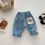 Toddler Boys Denim Pants – Soft Korean Style Casual (Ages 0-5)