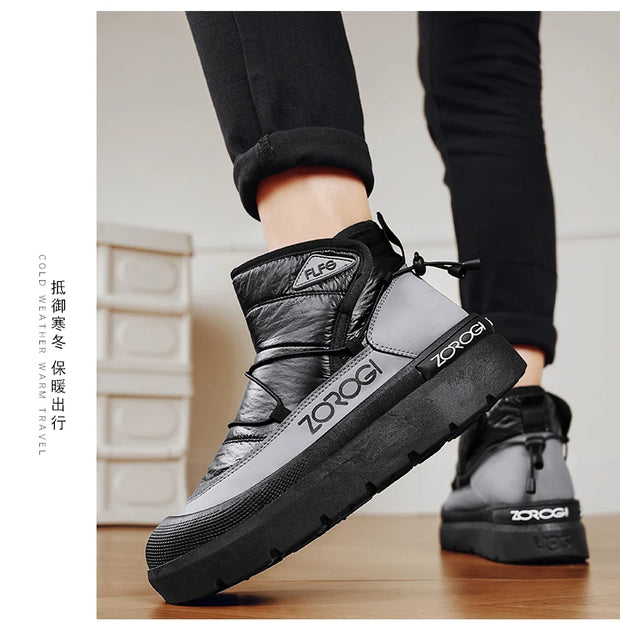 Winter Boots for Men Add Velvet Men's Sneakers Ankle Boots Soft and Comfortable Sports and Leisure Wear-resistant Non-Slip New