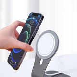 MagSafe Phone Charger Stand – Aluminum Alloy, Magnetic Holder for iPhone 12 Series, Fast Charging