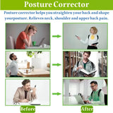 Adjustable Posture Corrector Back Brace, for Women and Men, Upper-Back Support