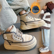 Winter Children Snow Boots 2025 New Kids Ankle Boots Toddler Girls Fashion Non-slip Plush Fur Warm Boys Cold-proof Short Boots