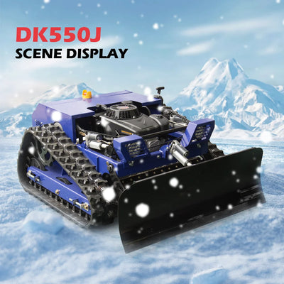2-in-1 Lawn Mower and Snow Sweeper Machine, Multi-Function Garden and Driveway Cleaner for All Seasons Use