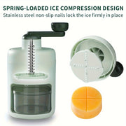 Stainless Steel Manual Ice Shaver - Perfect for Snow Cones, Slushies & Watermelon - Compact Kitchen Gadget for Home & Restaurant Use -  For Foodies & Home Chefs -  Great Gift for Summer Parties & Family Gatherings
