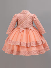 Christmas Girls' Elegant and Magnificent Tulle Dress Set, Princess Skirt for Birthday Party High-End Ball Gown Baby Holiday Performance Outfit, Christmas Dress For Girls