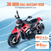 Christmas Gift Kids Ride On Motorcycle 12V Electric Motorbike With LED For Kids Aged