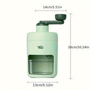 Stainless Steel Manual Ice Shaver - Perfect for Snow Cones, Slushies & Watermelon - Compact Kitchen Gadget for Home & Restaurant Use -  For Foodies & Home Chefs -  Great Gift for Summer Parties & Family Gatherings