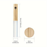 Rechargeable Motion Sensor Night Light – Magnetic Wooden Wall Lamp