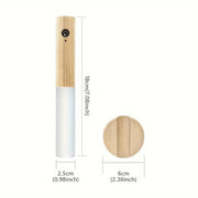Motion Sensor Night Light, Rechargeable Body Sensor Night Light Indoor, Magnetic Wooden LED Wall Sconce For Bedroom Corridor Staircase Cabinet Intelligent Human Body Induction Night Light