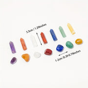 14pcs, Energy Seven Chakras Set, Wand Yoga Jewelry Collection Gadget, Room Decor, Home Decor, Scene Decor, Home Ornament Gift, Party Decor, Bedroom Accessories, Home Office Hanging Decoration