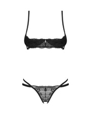 Sexy Open Cup & Crotchless Panty 2 Piece Lingerie Set Obsessive Nutris-3
